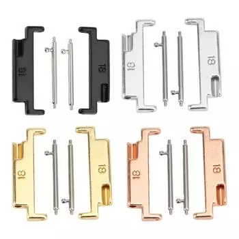 1 пара металлический адаптер для ремешка для часов адаптер для соединения ремешка для часов адаптер для соединения из нержавеющей стали Re Gold 1 Pair