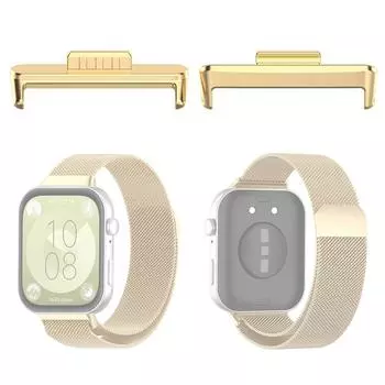 1 пара металлический разъем 20 мм ремешок для часов разъем адаптер водонепроницаемый браслет разъем для Huawei Watch Fit 3 умные часы серебряный