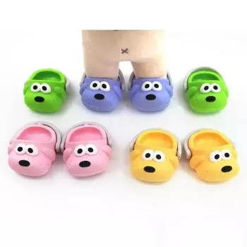 1 пара милых хлопковых кукольных туфель для собак, сандалии, обувь для мини-кукол, игровой домик жёлтый