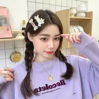 1 пара милых мультяшных заколок для волос с животными для детей, акриловые красочные заколки для волос с кошками и собаками, аксессуары для волос для девочек