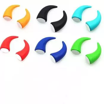 1 пара милых наклеек для украшения салона автомобиля, аксессуары для украшения приборной панели чёрный