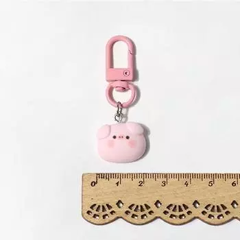 1 пара милых розовых брелоков-свинок с подвеской в виде мультипликационного персонажа, универсальные брелоки-шармы, изысканные украшения для рюкзака, аксессуары, подарки