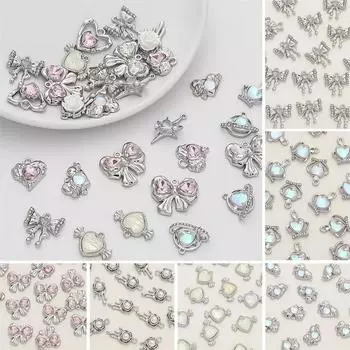 1 пара Милый чехол для телефона ремешок с подвеской бант цветной драгоценный камень подвесное украшение для девушки браслет ручной работы серьги DIY бисерный кулон No.1