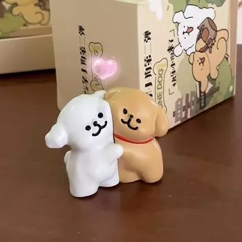 1 пара милый мультяшный щенок магнитный брелок-подвеска с присоской креативная сумка украшения аксессуары кавайный парный брелок подарки