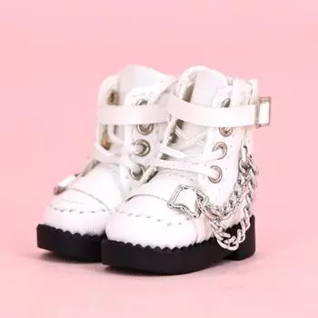 1 пара мини-ботинок для куклы Obitsu 11, высокие, 1/12, ботинки для BJD-куклы 1/12, кожаная обувь для BJD-куклы, Молли