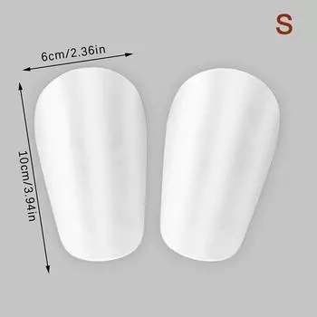 1 пара мини-футбольных накладок на голень, износостойкая амортизирующая защита для ног, легкая портативная футбольная тренировочная доска с хвостовиком S белый