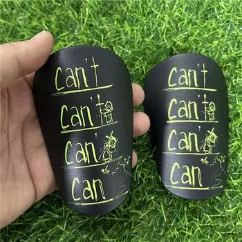 1 пара мини-футбольных накладок на голень, износостойкая амортизирующая защита для ног, легкая портативная футбольная тренировочная доска с хвостовиком 10X6CM