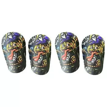 1 пара мини-футбольных накладок на голень, амортизирующая защита ног (Язык 10x6см)