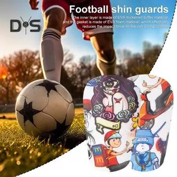 1 пара мини-футбольных накладок на голень, легкие гибкие амортизирующие накладки из ЭВА, футбольные щитки для футбола, тренировочное оборудование для мальчиков и девочек S