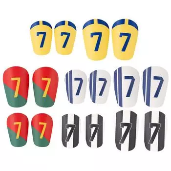 1 пара мини-футбольных щитков для голени, портативные износостойкие, амортизирующие, защитные щитки для ног из ЭВА, практичные щитки для голени для футбола Yellow XS