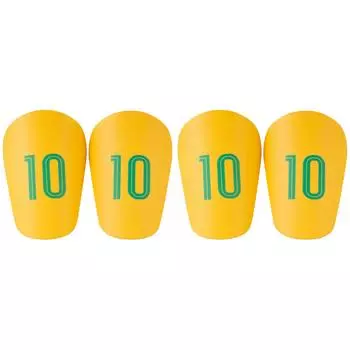 1 пара мини-щитков для голени EVA, крошечные щитки для защиты голени, защита для футбольных ног (Желтый С)