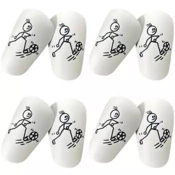 1 пара мини-щитков для голени, крошечные щитки для защиты голени, футбольная защита ног (12x7.8см Белый)