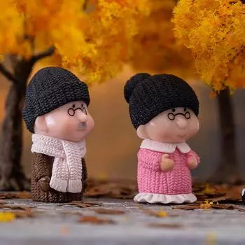 1 пара мини-статуэток для пар, микро-пейзаж, миниатюры «сделай сам», пластиковые поделки, сказочный сад, кукольный домик с мхом, террариум, домашний декор A1