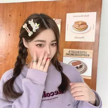 1 пара, мини-заколка для волос в корейском стиле с героями мультфильмов, комплект заколок для волос в виде животных, заколка для волос с милой собакой для детей