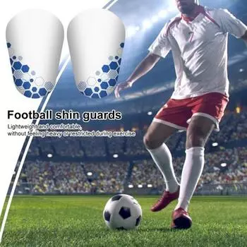 1 пара миниатюрных футбольных щитков для футболистов, женщин и мужчин, крошечные накладки на голень, легкие и удобные накладки на голень для тренировок спортсменов M C озеро синий