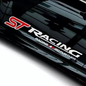 1 пара модифицированных автомобильных наклеек разных размеров ST, спортивные наклейки на боковые двери, персонализированные наклейки на тело, популярные наклейки белый