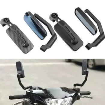1 пара модифицированных зеркал заднего вида для мотоцикла, универсальное боковое зеркало с винтами из алюминиевого сплава B