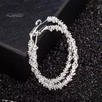 1 пара, модные геометрические круглые серьги-кольца, женские круглые серьги из простого сплава, ювелирные изделия в подарок белый