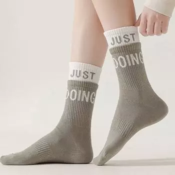 1 пара модных эластичных высоких носков-трубочек, высокоэластичные женские спортивные носки, дышащие, впитывающие пот, для взрослых розовый