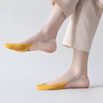 1 пара модных дышащих впитывающих пот мягких прозрачных подтяжек, полуневидимых носков, повседневная одежда, лодка One Size