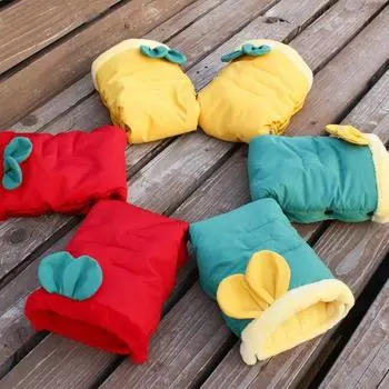 1 пара модных фланелевых чехлов на детскую коляску с пуговицами, аксессуары для малышей на открытом воздухе зелёный