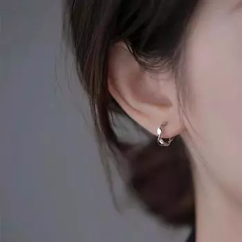 1 пара модных круглых серег-гвоздиков в стиле хип-хоп для девочек, минимализм, геометрические металлические серьги, модный подарок другу серебряный