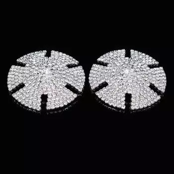 1 пара модных наклеек на соски, роскошные декоративные блестящие стразы, накладки на тело, украшения для тела