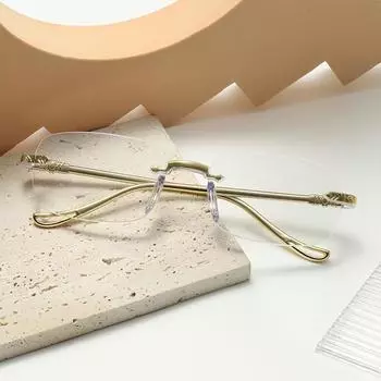 1 пара модных очков для чтения для мужчин и женщин, классический дизайн без оправы, компьютерные очки с блокировкой синего света, очки для лечения пресбиопии +1