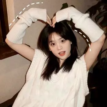 1 пара модных повседневных универсальных мягких удобных перчаток без пальцев, вязаных однотонных теплых рукавиц