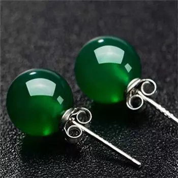 1 пара модных серег из бисера, аксессуары для ушей, модные женские серьги-гвоздики One Size зелёный