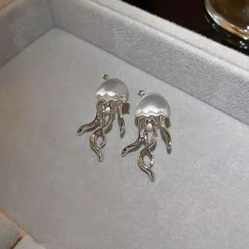 1 пара модных серег-подвесок в виде медуз из матового кристалла, креативные серьги для женщин, ювелирные изделия ARI