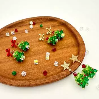 1 пара модных сладких шикарных мерцающих разноцветных сережек с хрустальной рождественской елкой и бантом в виде звезды жёлтый