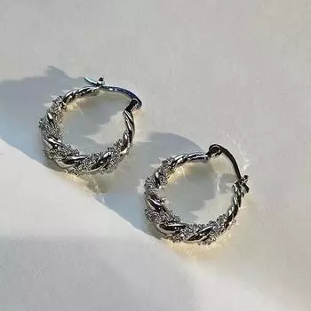 1 пара модных винтажных геометрических сережек-колец, легкие роскошные круглые серьги 1Pair