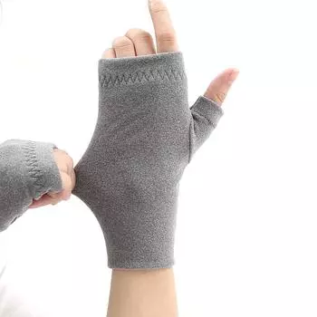 1 пара модных вязаных перчаток однотонные полупальцевые зимние теплые мягкие варежки для улицы ветрозащитные хаки