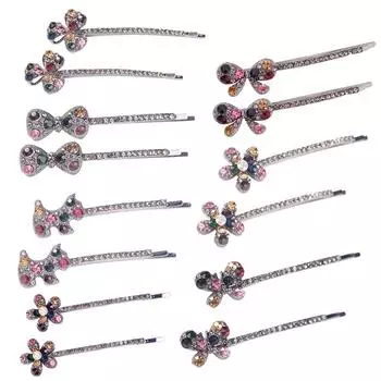 1 пара модных женских заколок для волос из сплава со стразами, заколок для волос, аксессуаров для волос CHG-1422