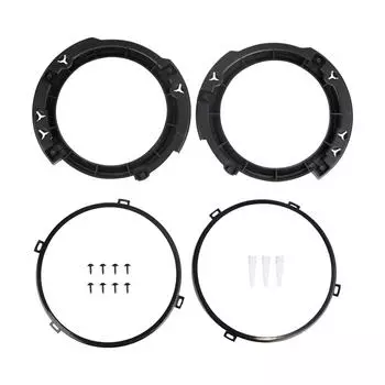1 пара монтажных колец для фар, комплект колец, замена 7 дюймов для Jeep Wrangler JK 2007-2017 чёрный