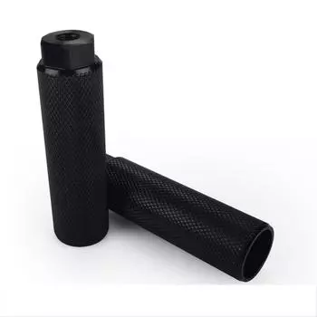 1 пара мотоциклетных алюминиевых трюковых подножек с 3/8 педалями и черной осью