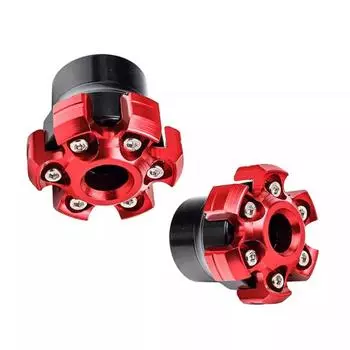 1 пара мотоциклетных противопадающих чашек из алюминиевого сплава, передняя крышка мотоцикла, амортизатор, передняя вилка, чашка сопротивления, модифицированные аксессуары красный