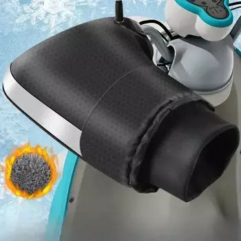 1 пара мотоциклетных рулей, водонепроницаемые перчатки для руля, перчатки для снегоходов, зимние термоперчатки для езды на электровелосипеде и мотоцикле