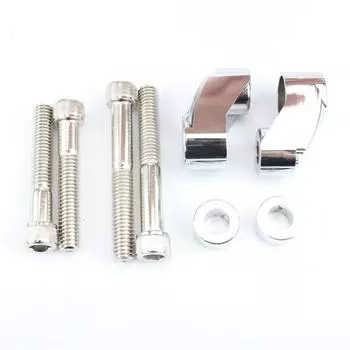 1 пара мотоциклетный хромированный комплект для переноса передних указателей поворота для труб 39 мм 49 мм