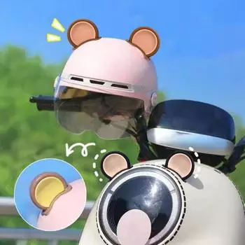 1 пара мотоциклетный шлем, украшение для ушей, клей, универсальный велосипедный скутер, велосипед, скейтбординг, шлем, декоративные аксессуары для ушного шлема