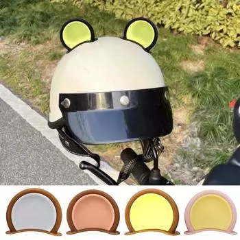 1 пара мотоциклетный шлем, украшение для ушей, клей, универсальный велосипедный скутер, велосипед, скейтбординг, шлем, декоративные аксессуары для ушного шлема