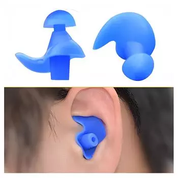 1 пара мягких экологических силиконовых спиральных водонепроницаемых пыленепроницаемых затычек для ушей в коробке, аксессуары для водного спорта и плавания