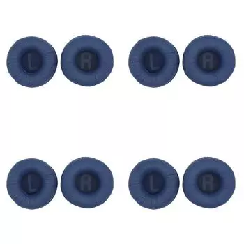 1 пара мягких амбушюров для наушников Tune 500BT Protein Leather Foam (синий)