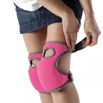 1 пара мягких наколенников из пенопласта, защитный коврик для колена для садоводства, чистки полов, работы красный