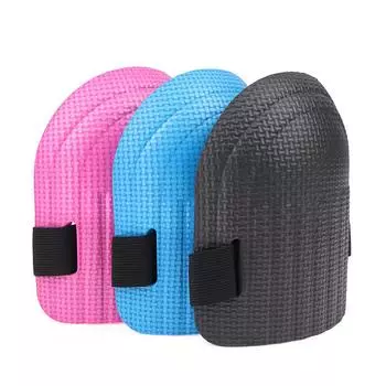 1 пара мягких пенопластовых наколенников для работы, поддержка колена, накладка для садоводства, уборки, защитный спортивный наколенник, безопасность на рабочем месте для строителей чёрный