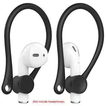 1 пара мягких силиконовых защитных крючков для наушников AirPods, крючок для ушей с защитой от потери, безопасные крючки, держатели для наушников для Apple AirPods красный