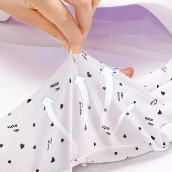 1 пара мягких УФ-удобных перчаток, устойчивых к ультрафиолетовому излучению, устойчивых к износу, суперэластичных, быстросохнущих, защищающих руки, дышащих Short