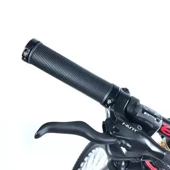 1 пара MTB BMX шоссейных рулей, противоскользящие резиновые ручки для велосипеда, замок для горного велосипеда, концевые ручки для велосипеда чёрный