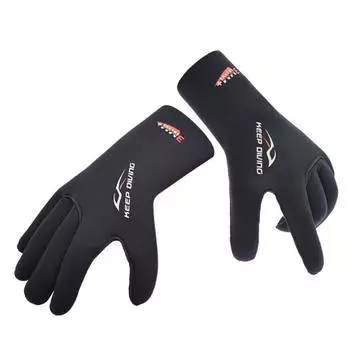 1 пара мужских и женских перчаток для дайвинга, противоскользящие перчатки для плавания, устойчивые к царапинам, для серфинга на байдарках и подводного плавания S чёрный